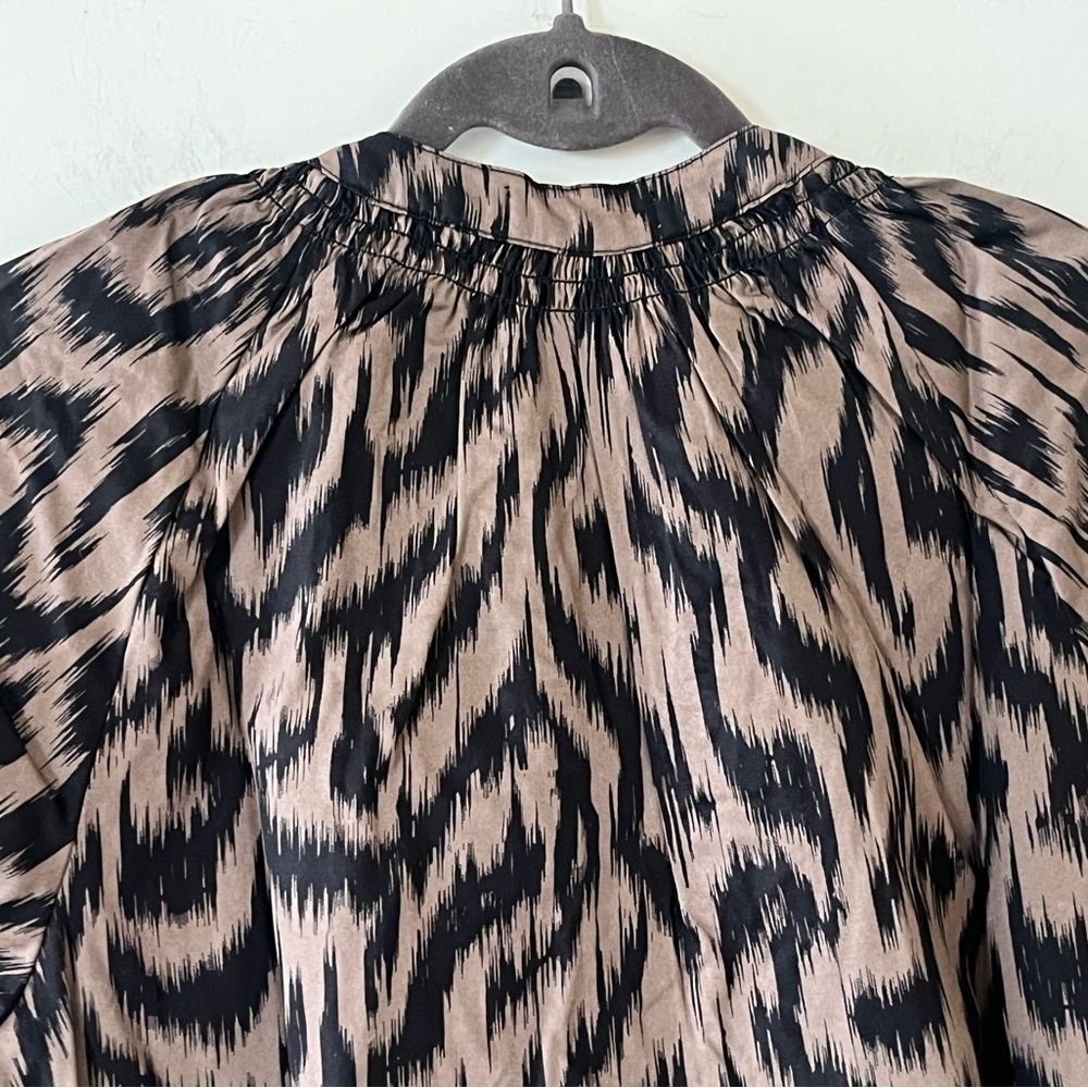 Wit & Wisdom Brown/Black Patterned Women's Top Size XS - Picture 9 of 15
